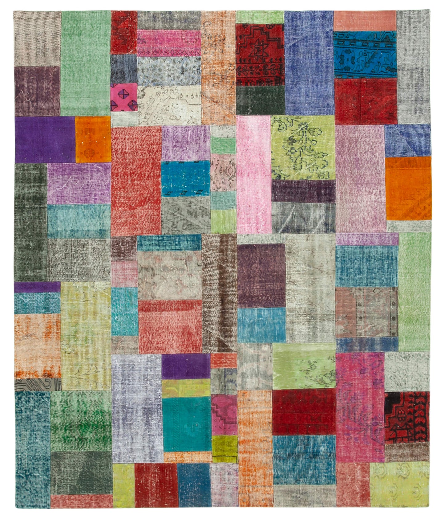 8x10 Multicolor Patchwork Rug - 32316