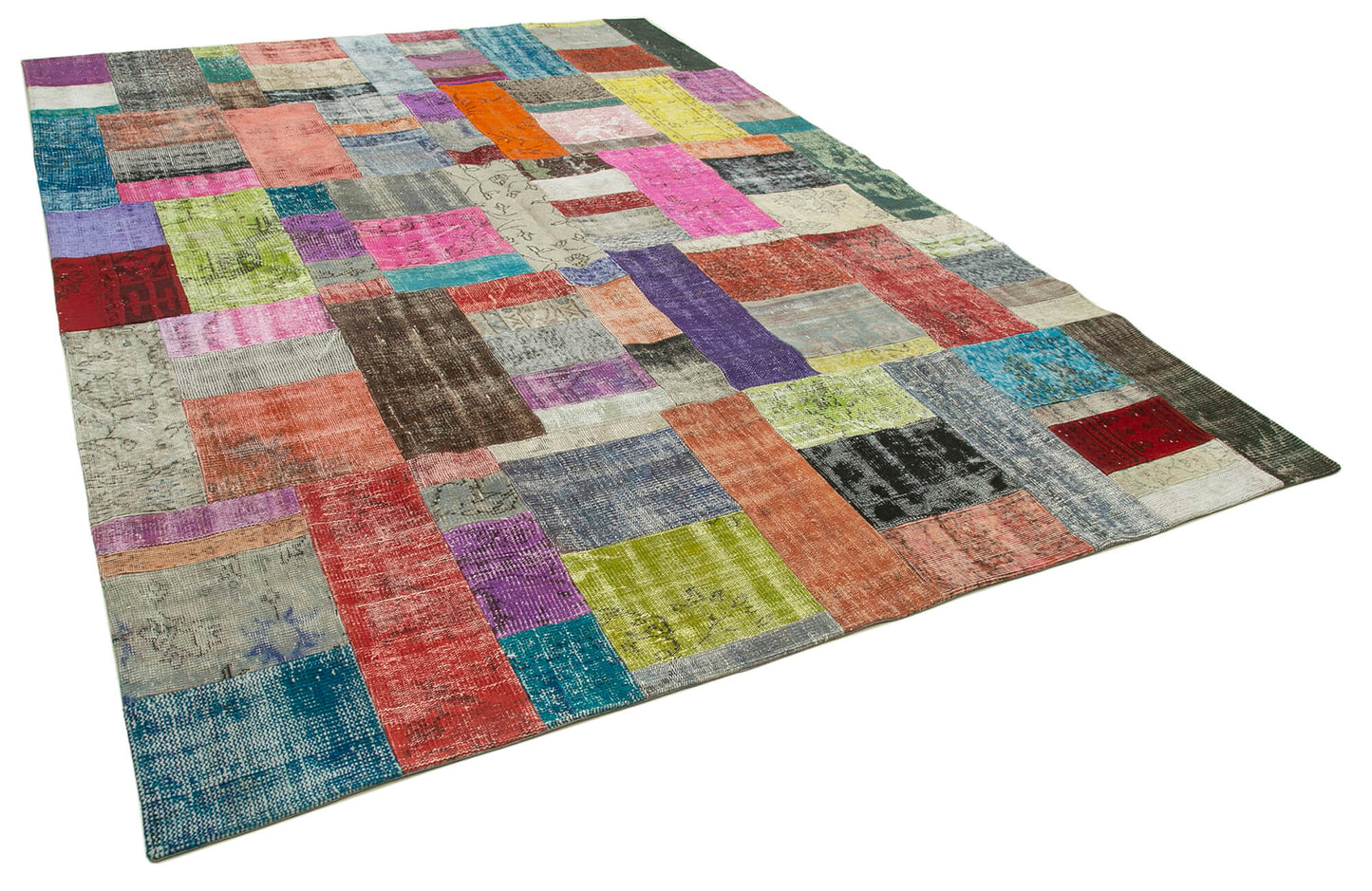 8x11 Multicolor Patchwork Rug- 32327