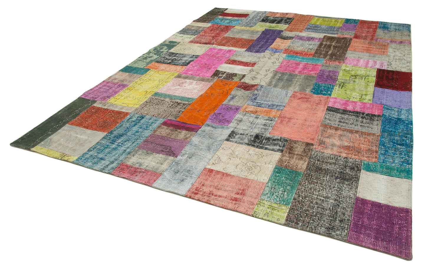 8x11 Multicolor Patchwork Rug- 32327