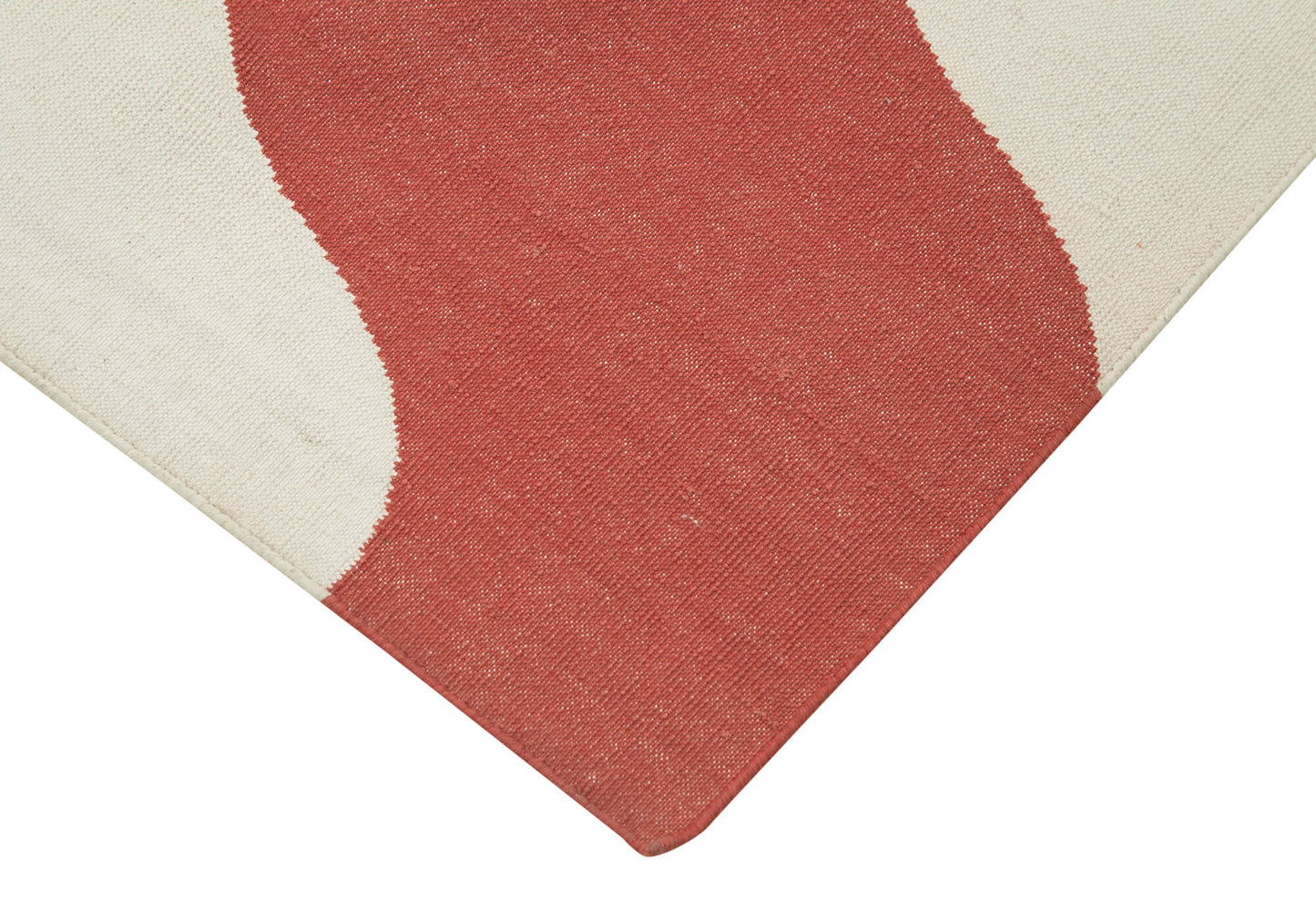 6x9 Red Dhurrie Rug - 32358