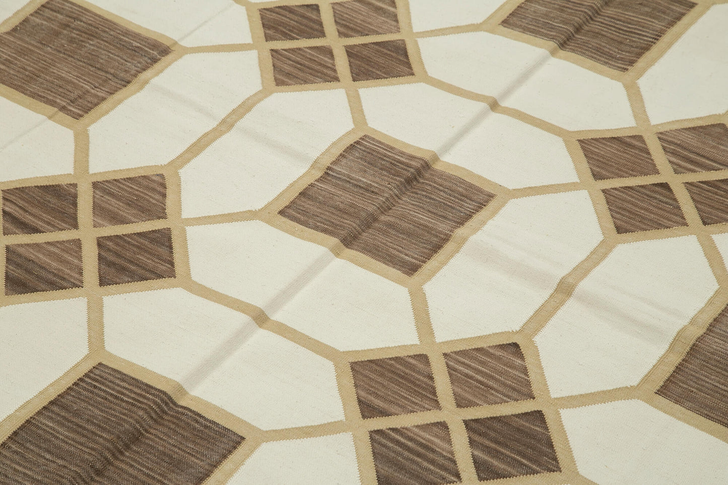 6x9 Brown Dhurrie Rug - 32363