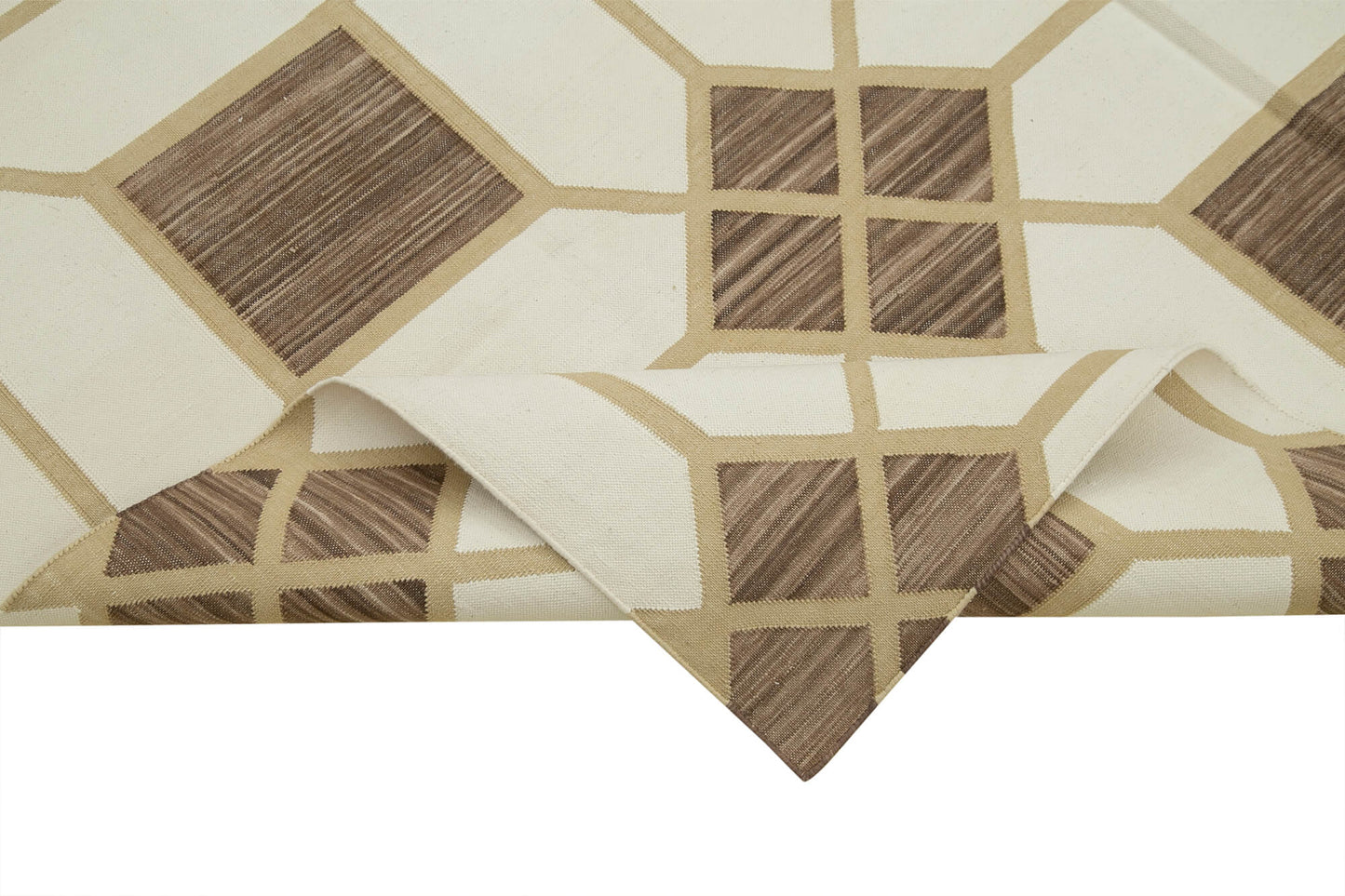 6x9 Brown Dhurrie Rug - 32363