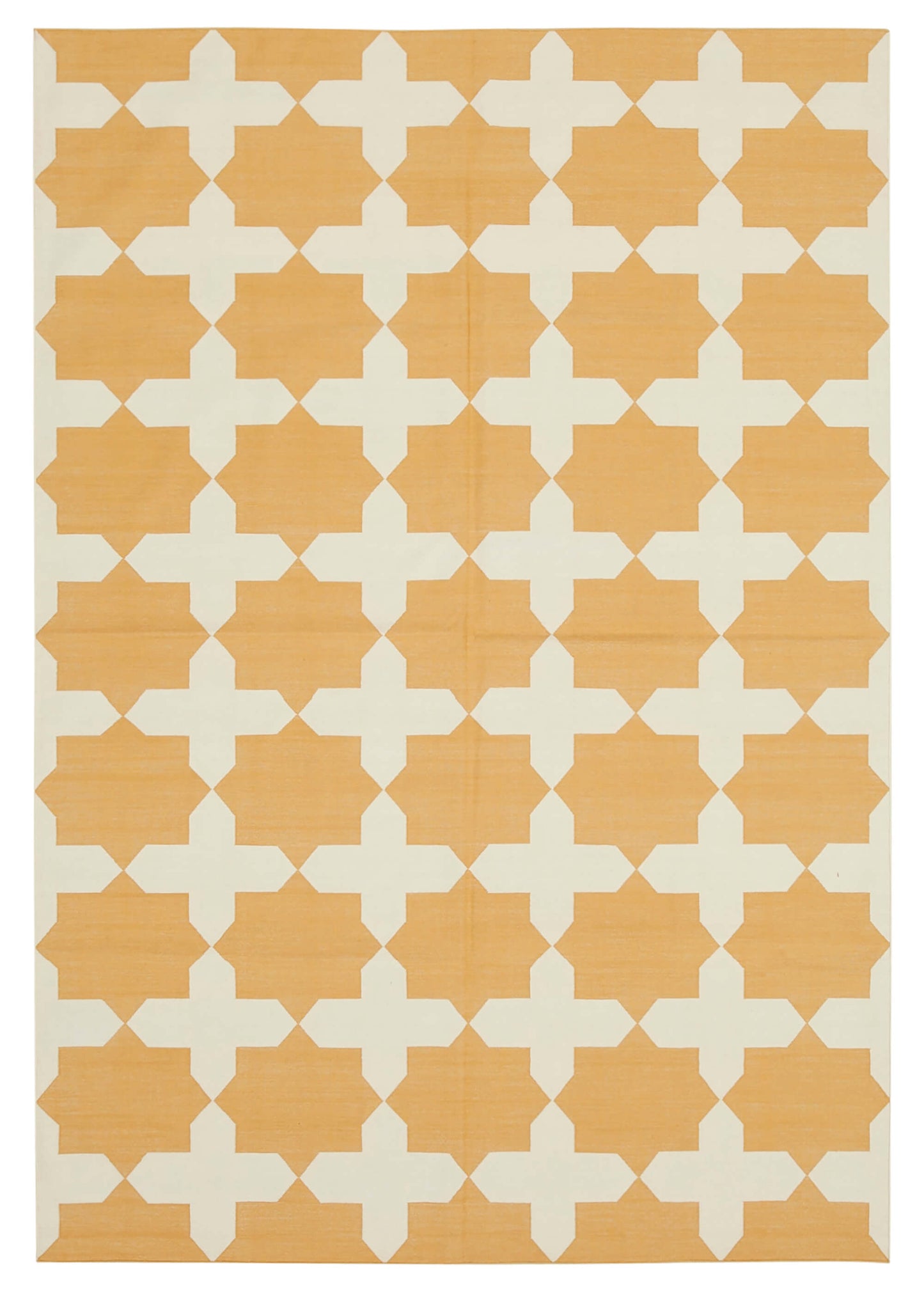 6x9 Yellow Dhurrie Rug - 32368