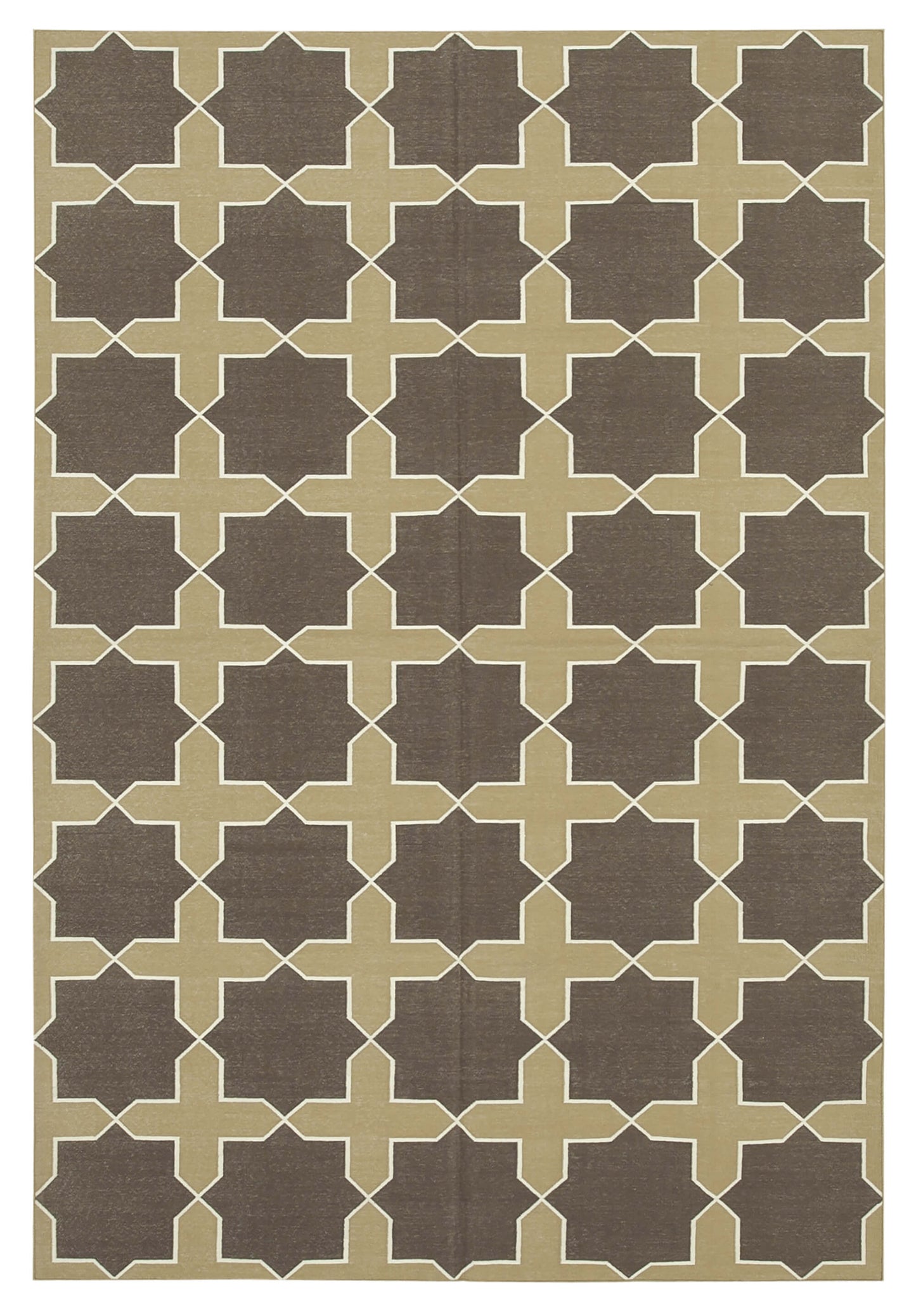 6x9 Brown Dhurrie Rug - 32406