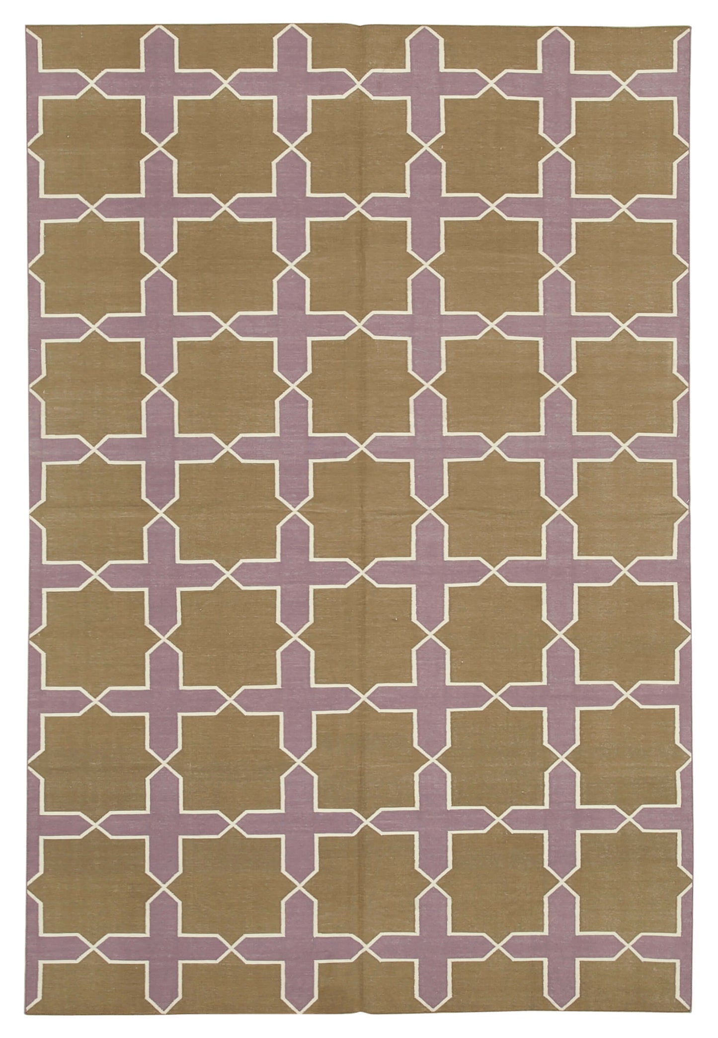 6x9 Brown Dhurrie Rug - 32424
