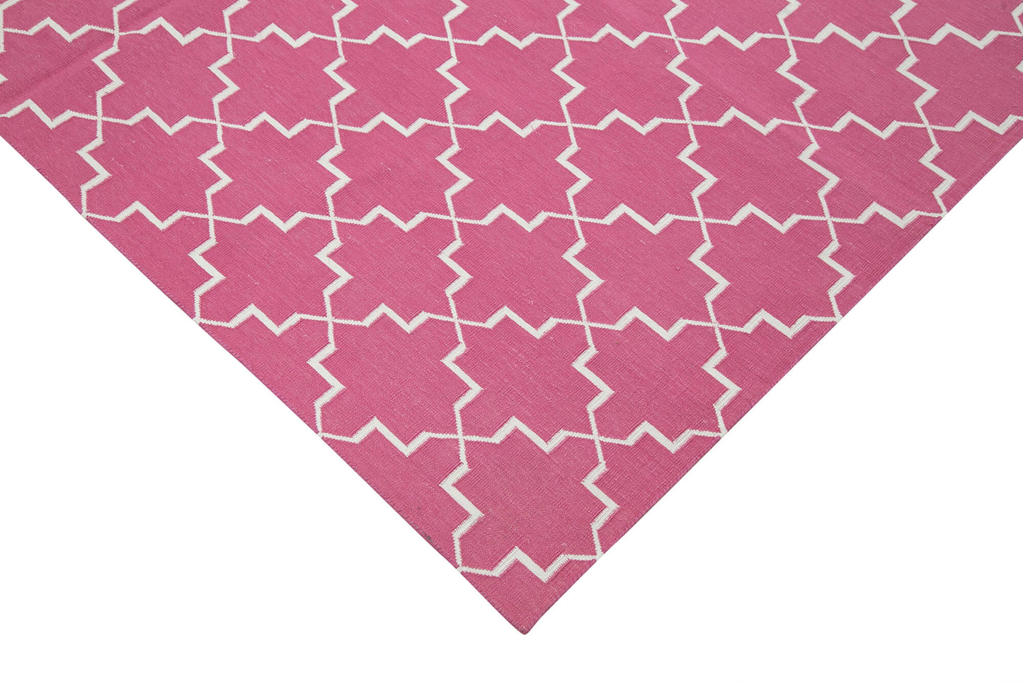 6x9 Pink Dhurrie Rug - 32427