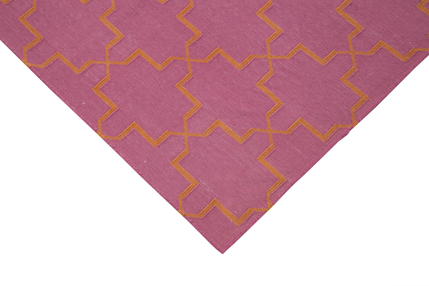 6x9 Pink Dhurrie Rug - 32433