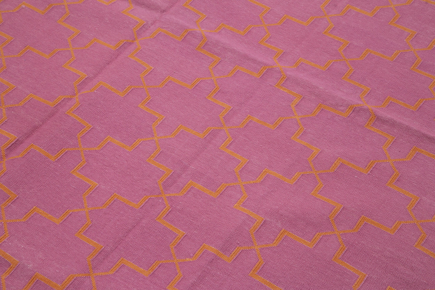 6x9 Pink Dhurrie Rug - 32433