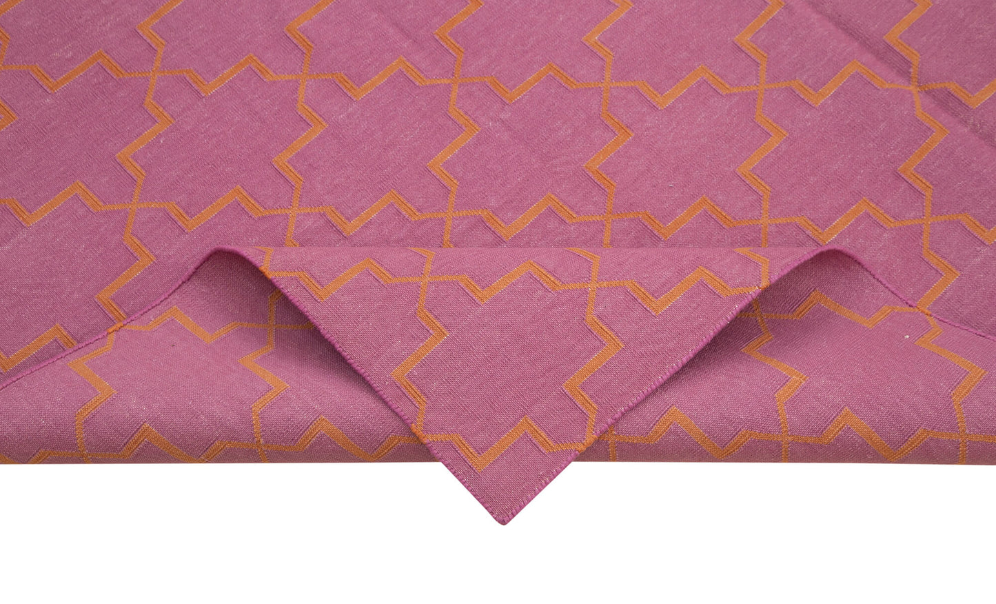 6x9 Pink Dhurrie Rug - 32433