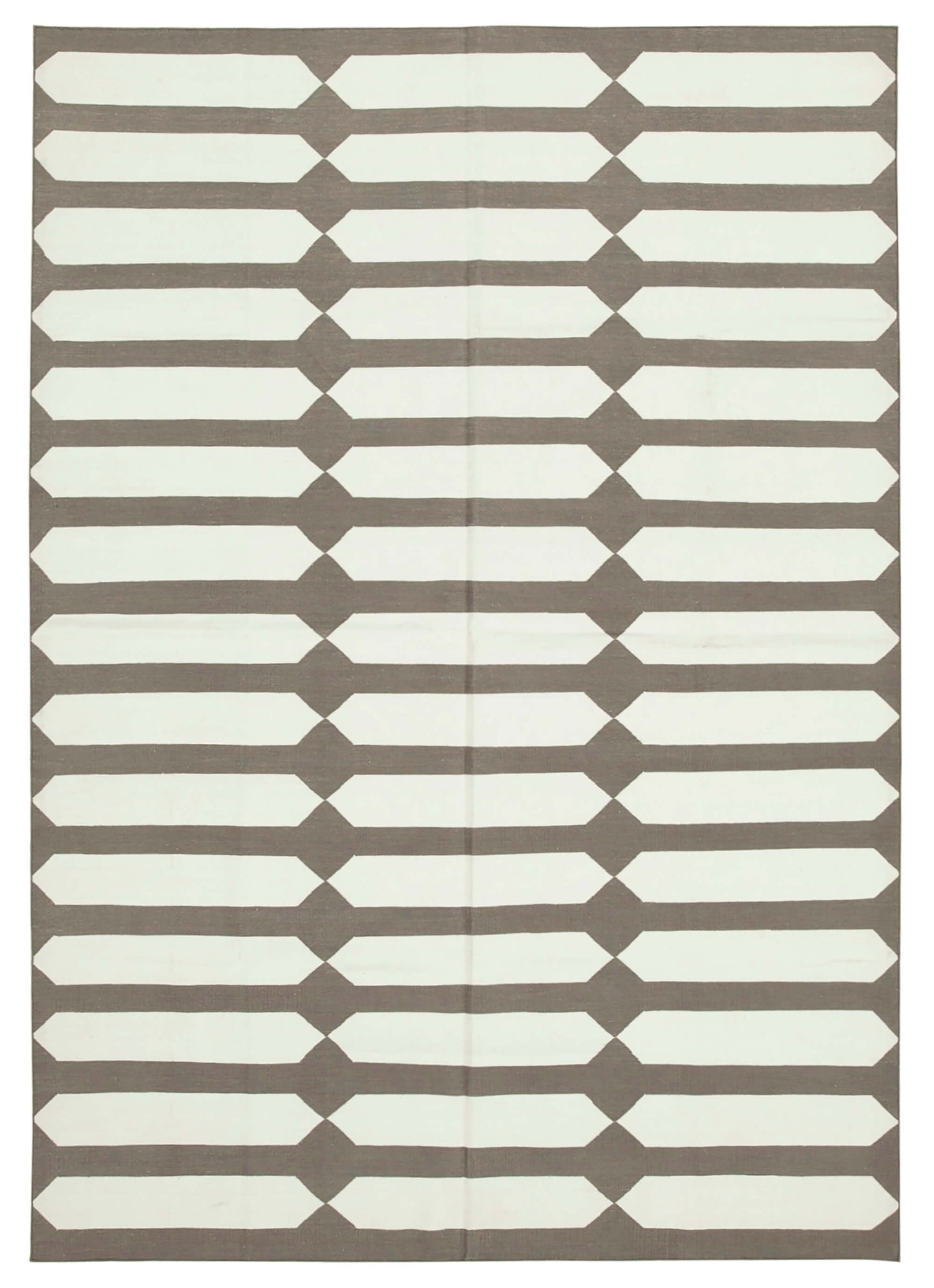 6x9 Brown Dhurrie Rug - 32438