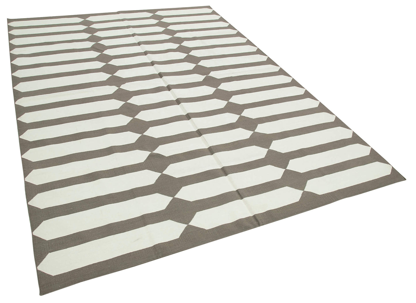 6x9 Brown Dhurrie Rug - 32438