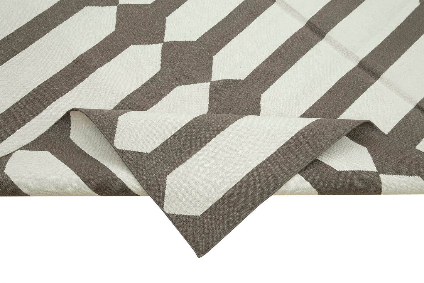 6x9 Brown Dhurrie Rug - 32438