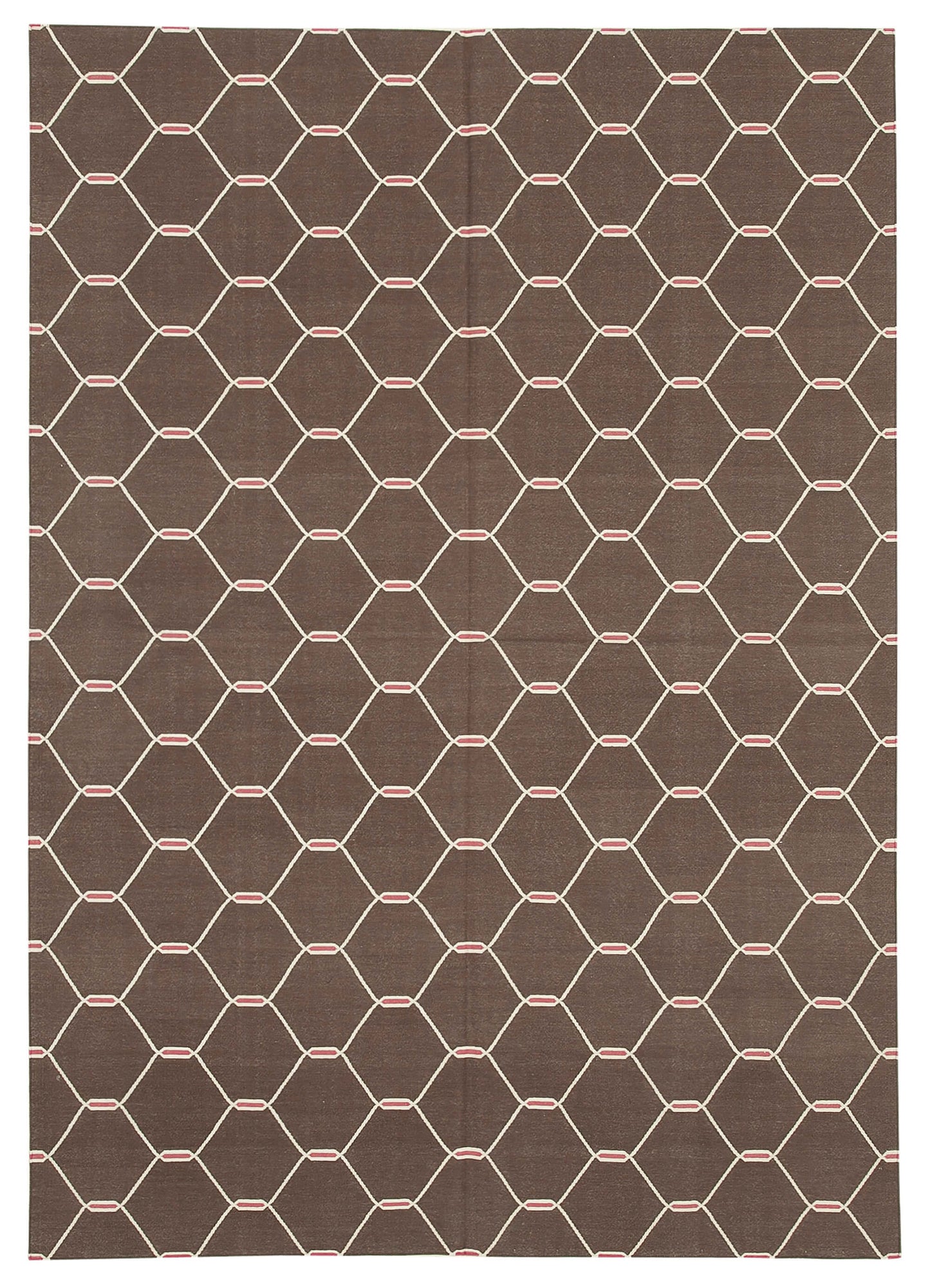 6x9 Brown Dhurrie Rug - 32443