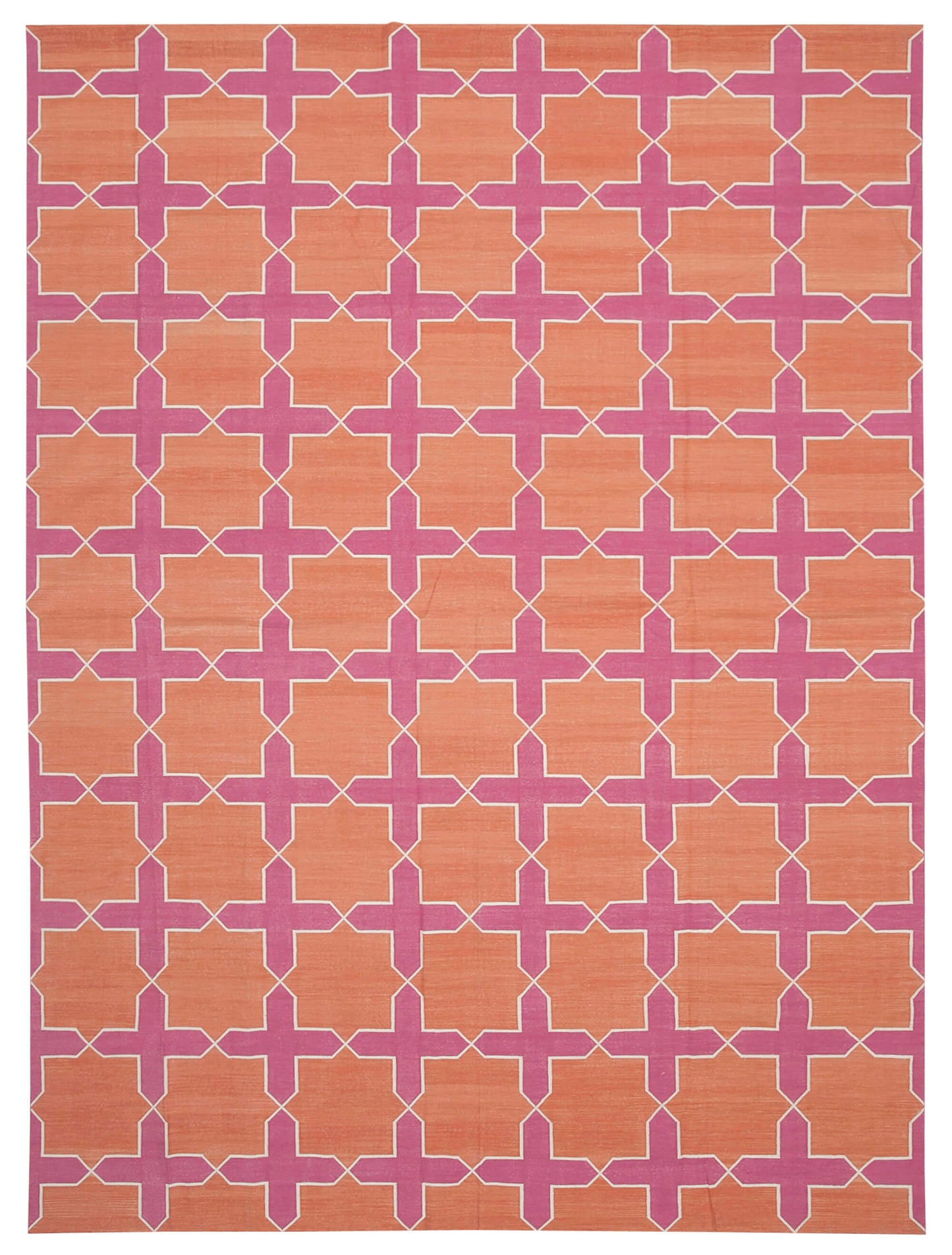 10x14 Pink Dhurrie Rug - 32448