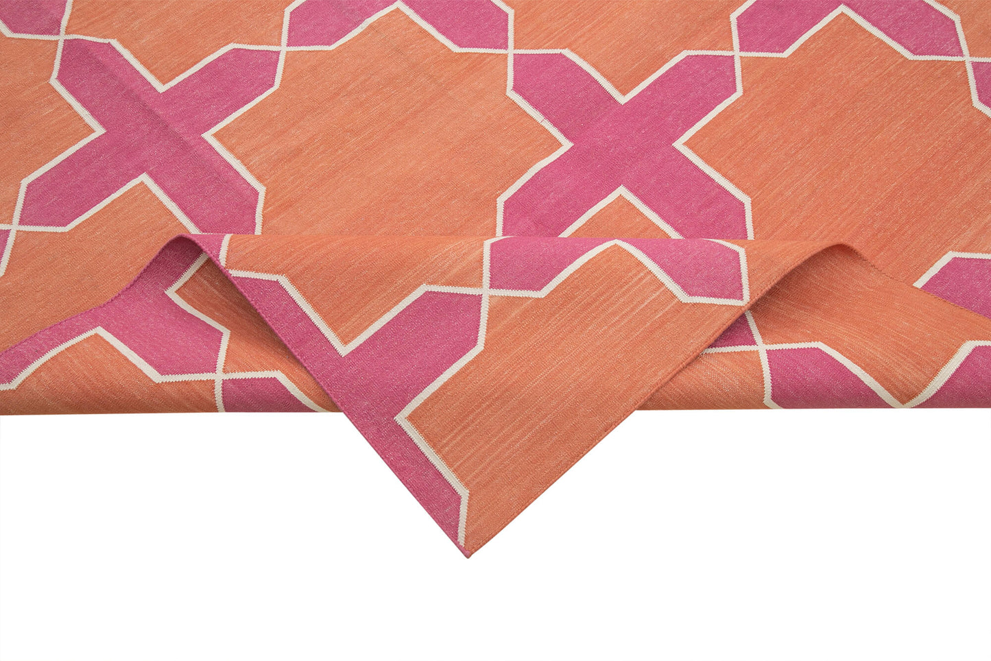 10x14 Pink Dhurrie Rug - 32448