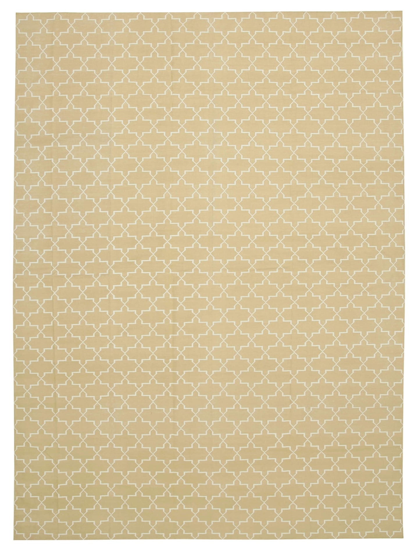 10x14 Beige Dhurrie Rug - 32461