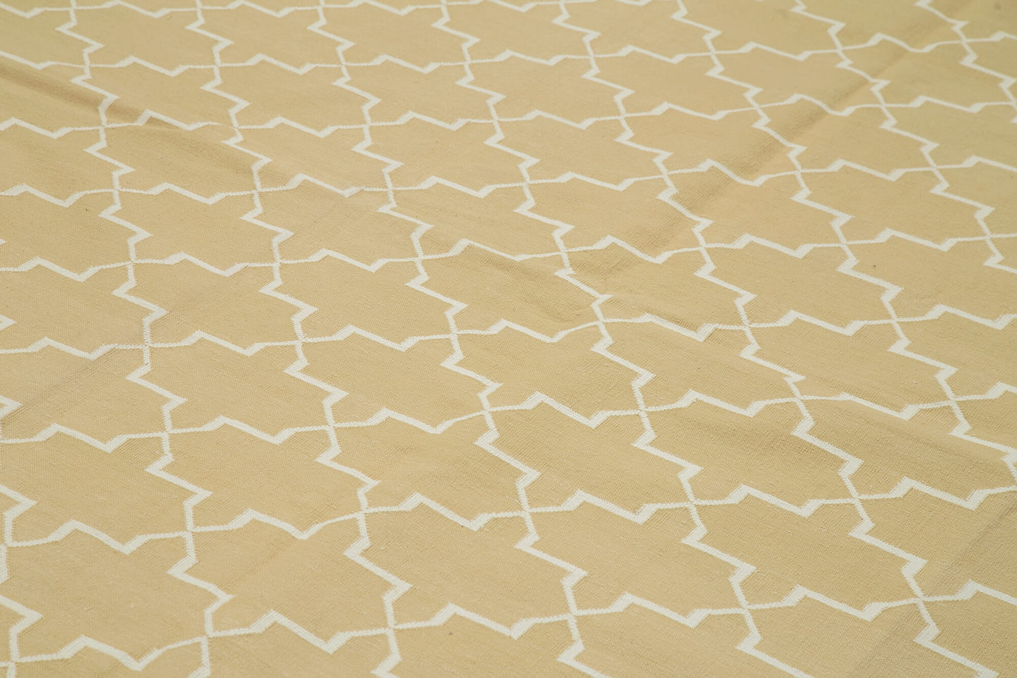 10x14 Beige Dhurrie Rug - 32461