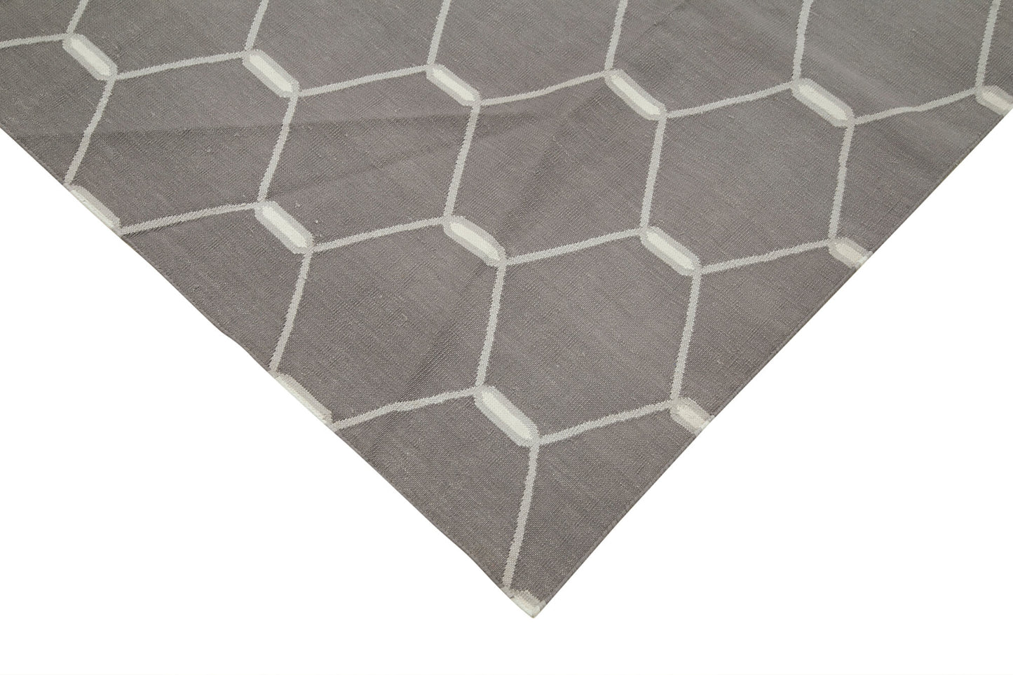 10x14 Grey Dhurrie Rug - 32466