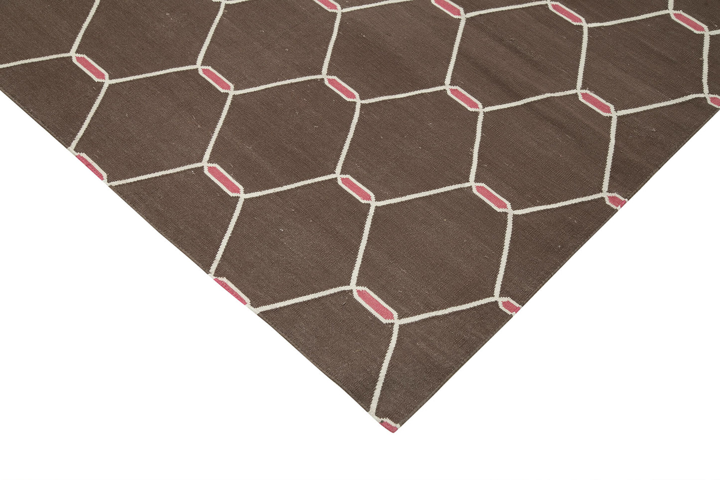 8x10 Brown Dhurrie Rug - 32475