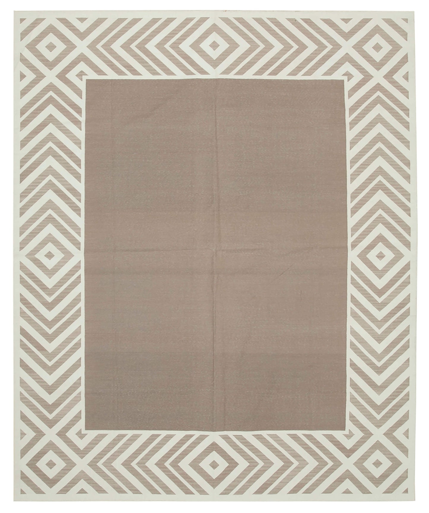 8x10 Brown Dhurrie Rug - 32485