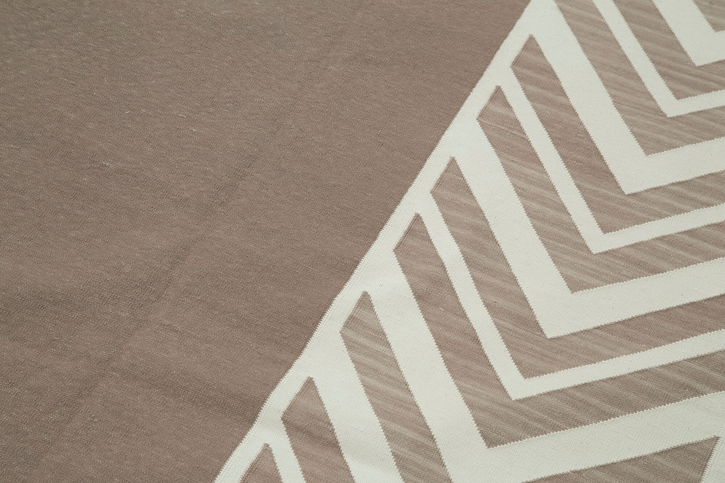 8x10 Brown Dhurrie Rug - 32485