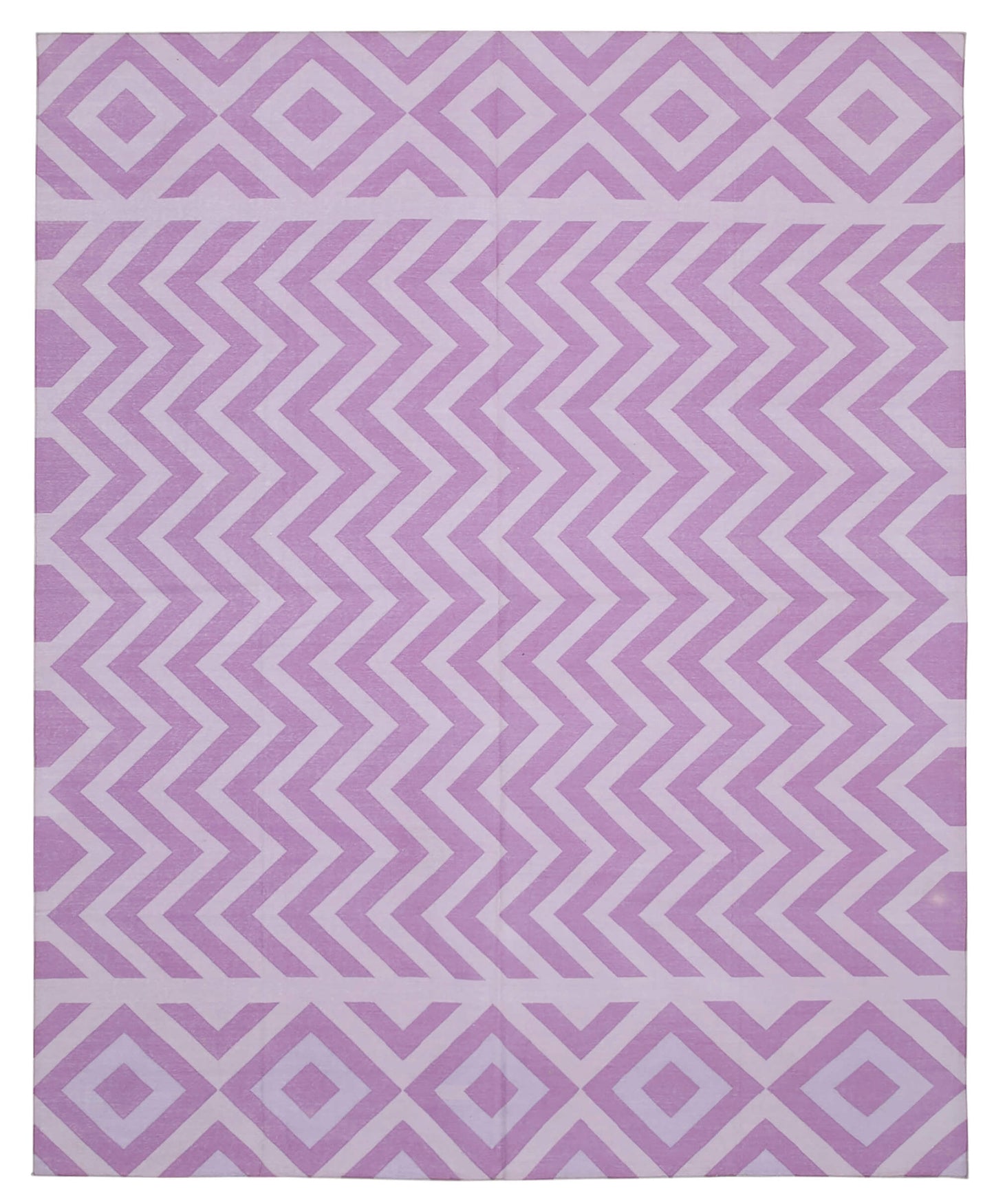 8x10 Purple Dhurrie Rug - 32492