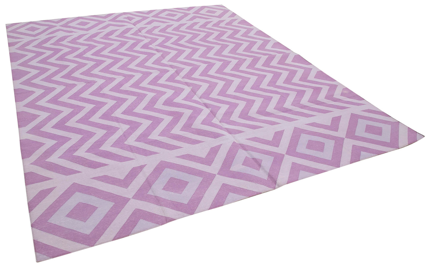 8x10 Purple Dhurrie Rug - 32492