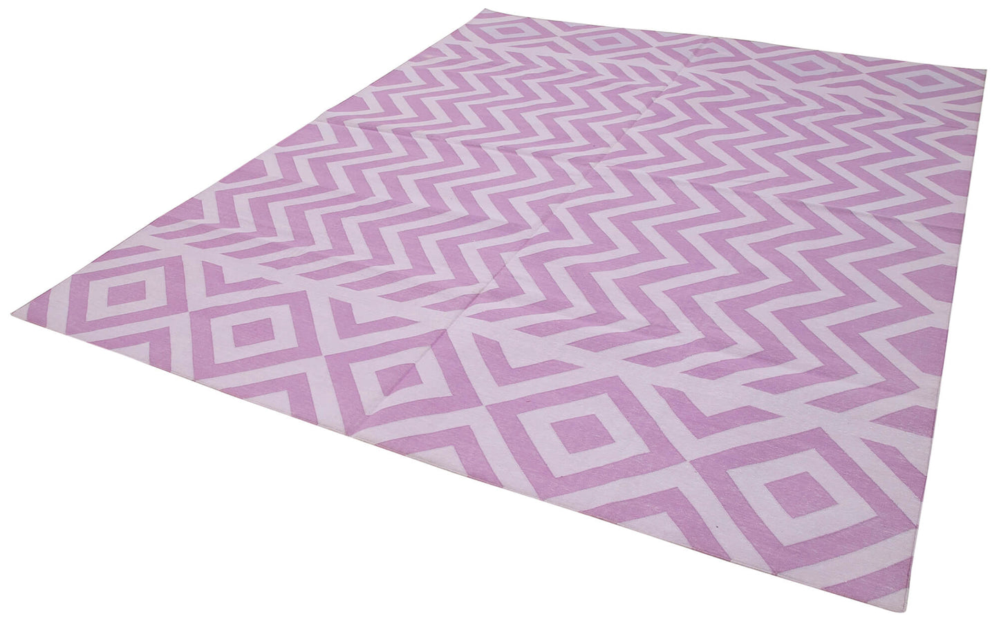 8x10 Purple Dhurrie Rug - 32492