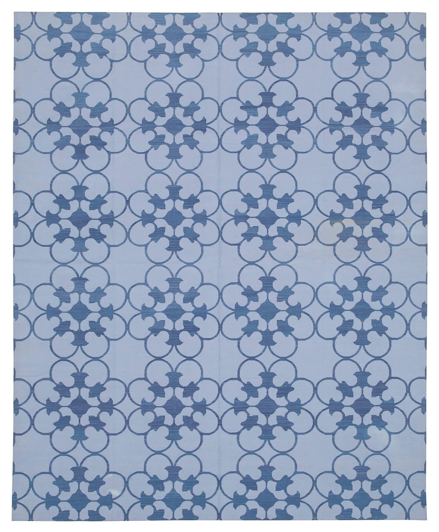 8x10 Blue Dhurrie Rug - 32494