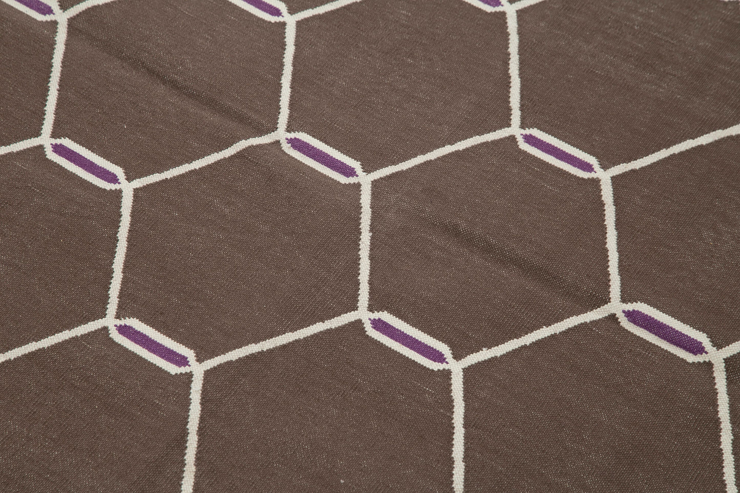 4x5 Brown Dhurrie Rug - 32512