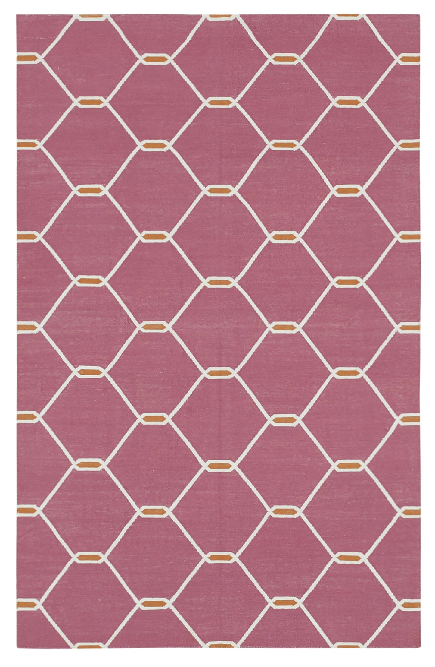 3x5 Fuchsia Dhurrie Rug - 32515