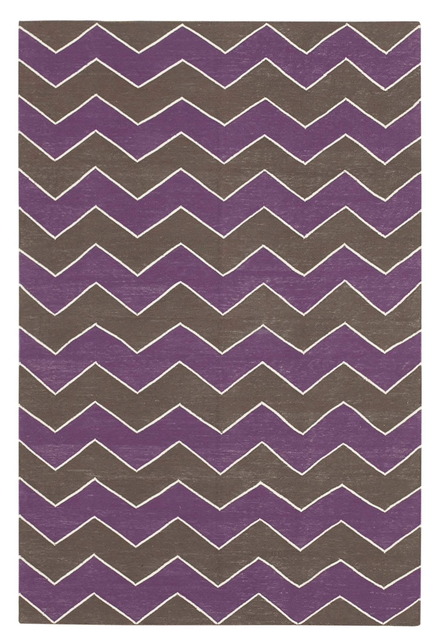 4x5 Brown Dhurrie Rug - 32526