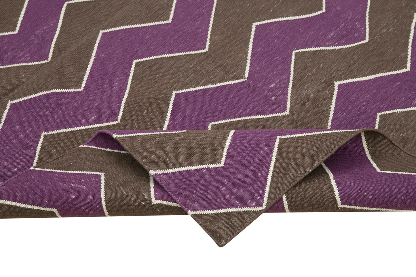 4x5 Brown Dhurrie Rug - 32526