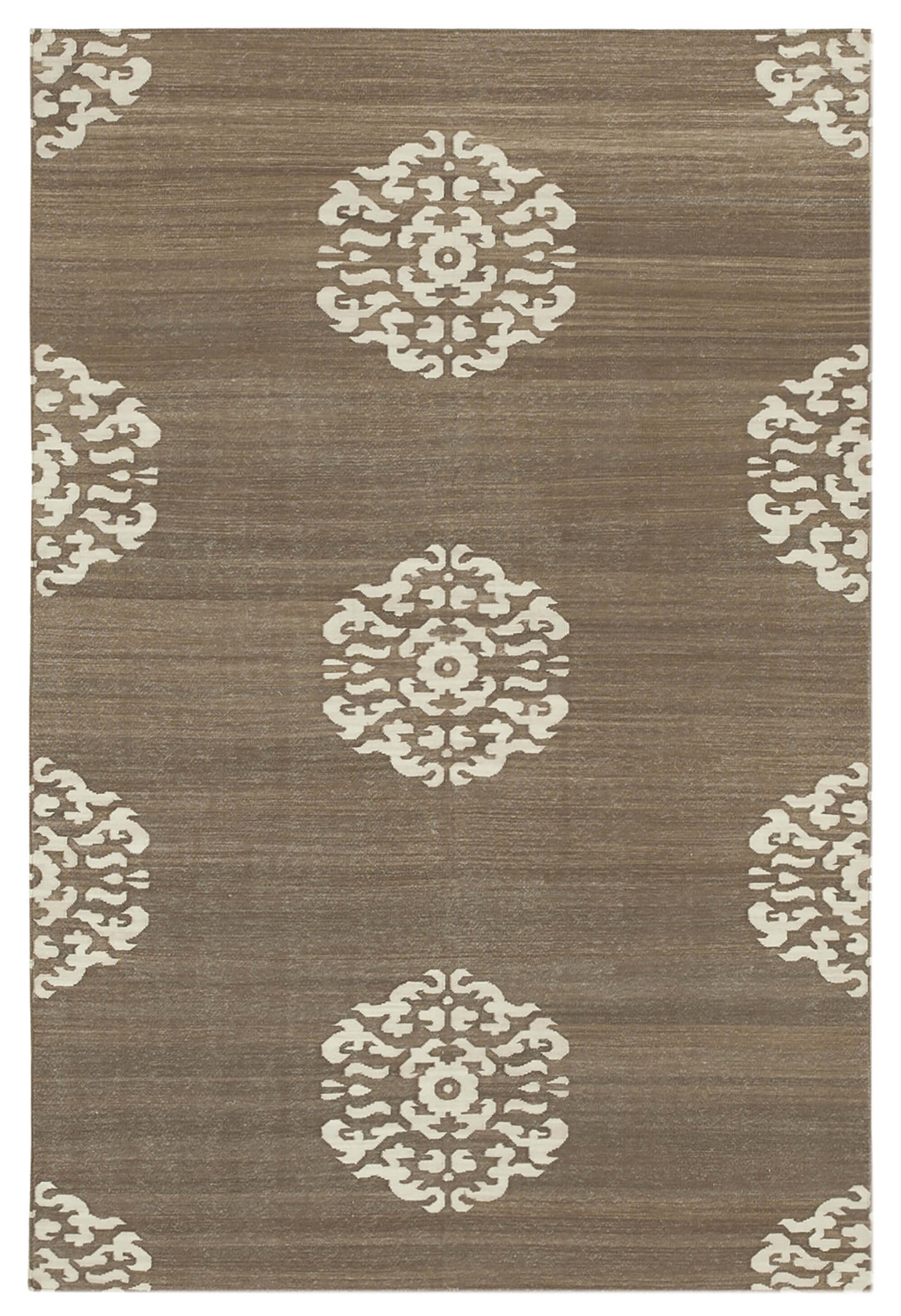 4x5 Brown Dhurrie Rug - 32531