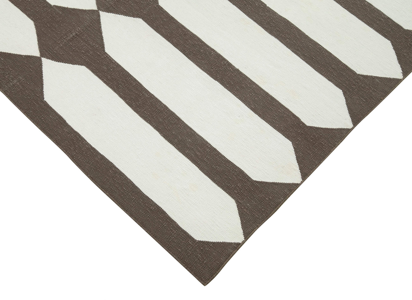 4x5 Brown Dhurrie Rug - 32534