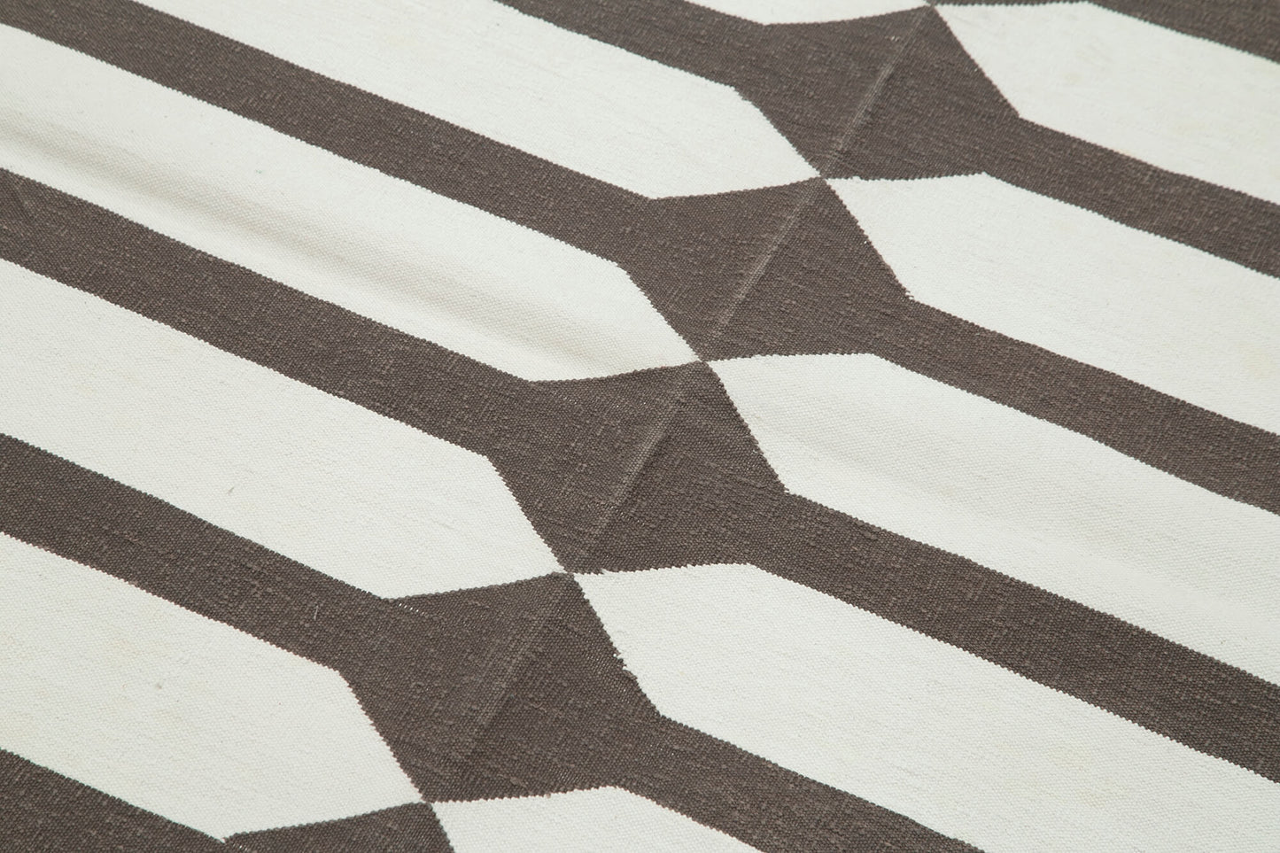 4x5 Brown Dhurrie Rug - 32534