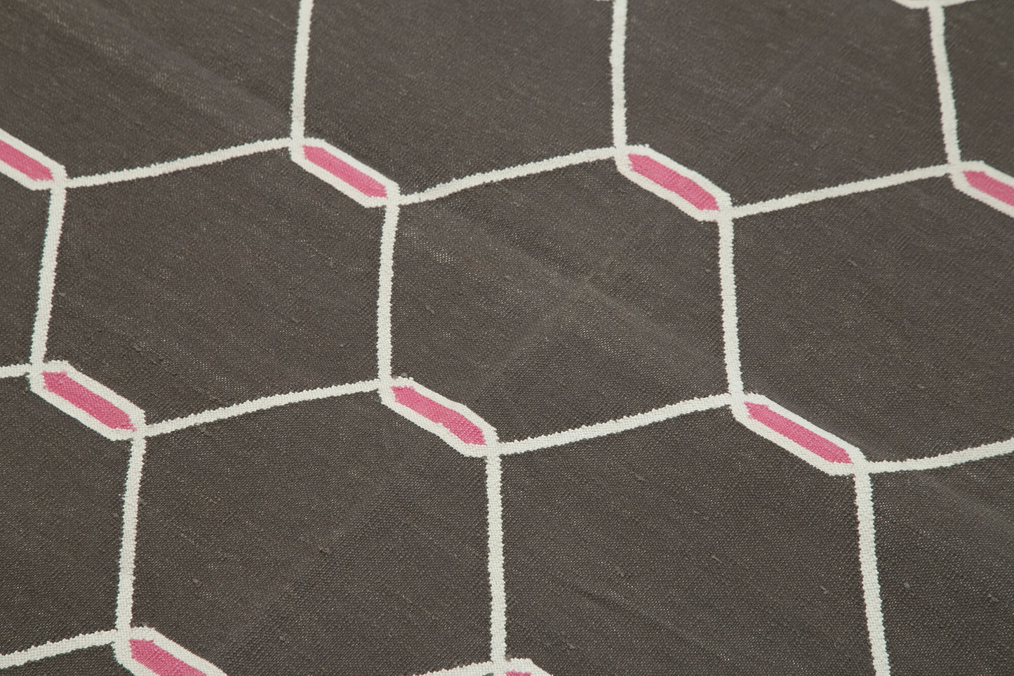 4x5 Brown Dhurrie Rug - 32549