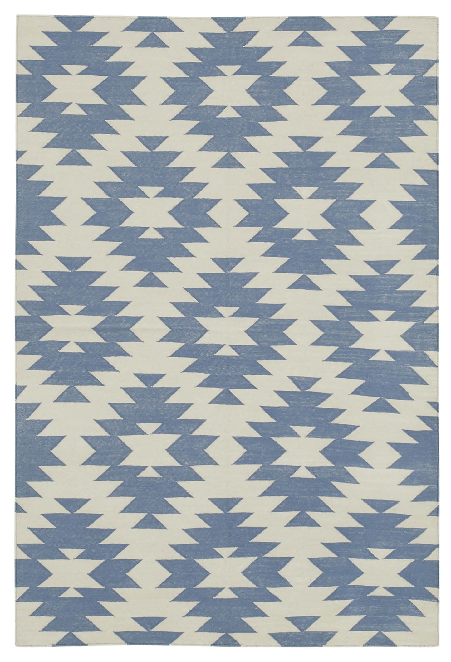 4x5 Blue Dhurrie Rug - 32550