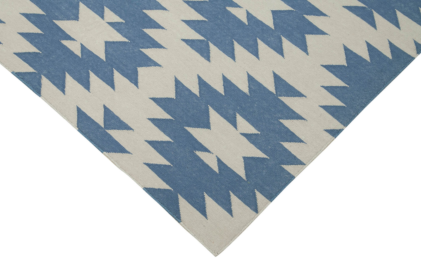 4x5 Blue Dhurrie Rug - 32550