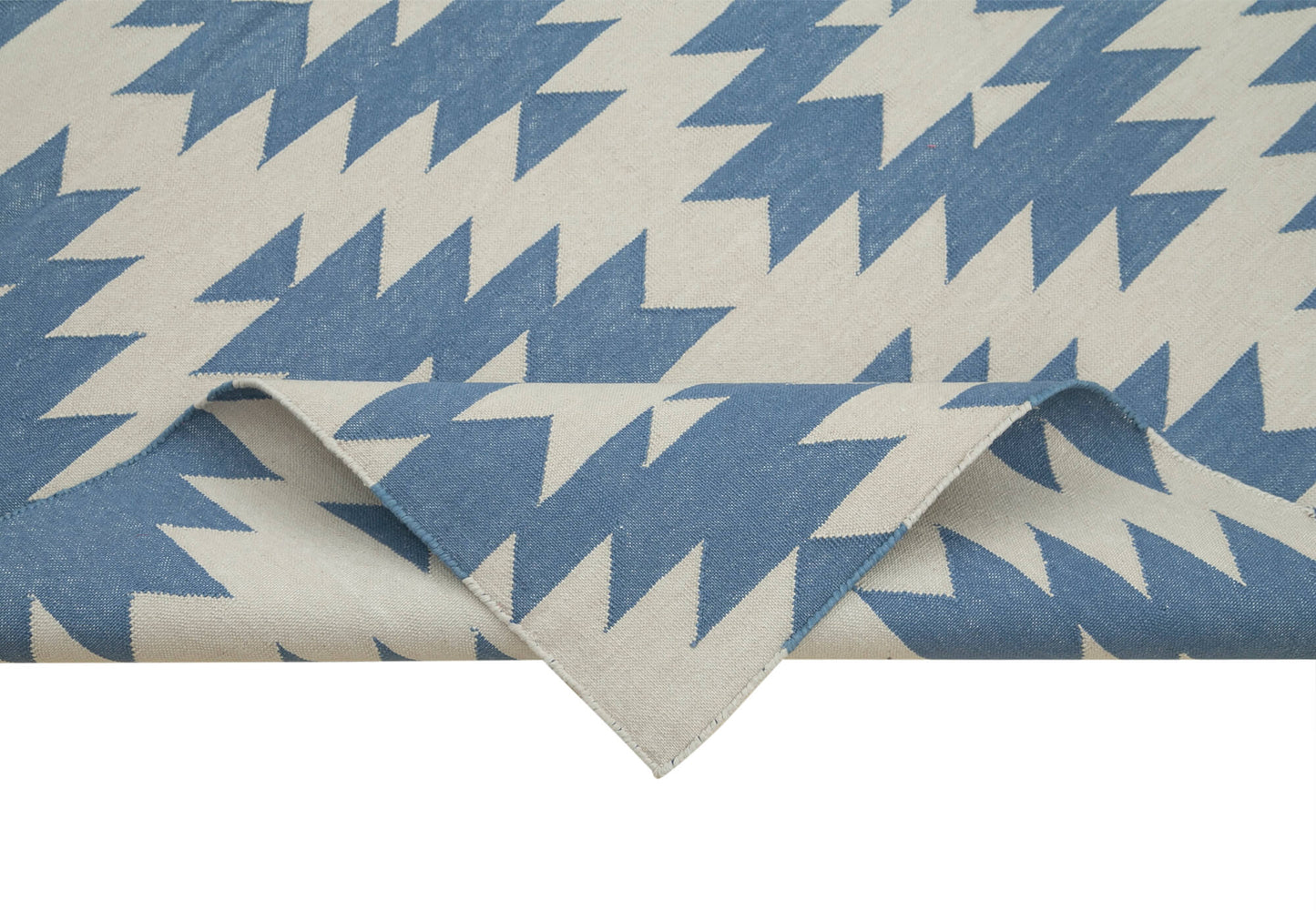 4x5 Blue Dhurrie Rug - 32550