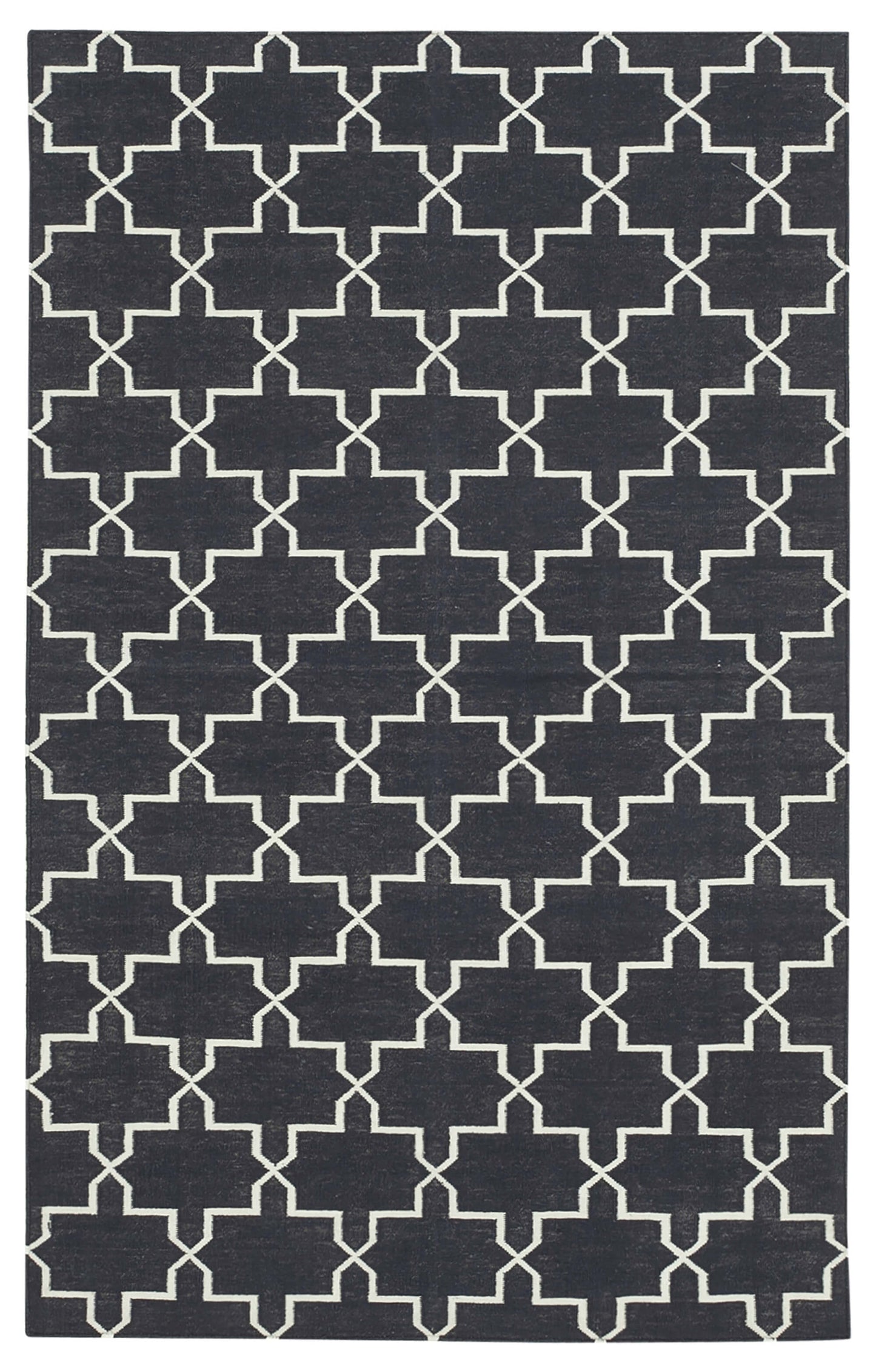 3x6 Black Dhurrie Rug - 32561