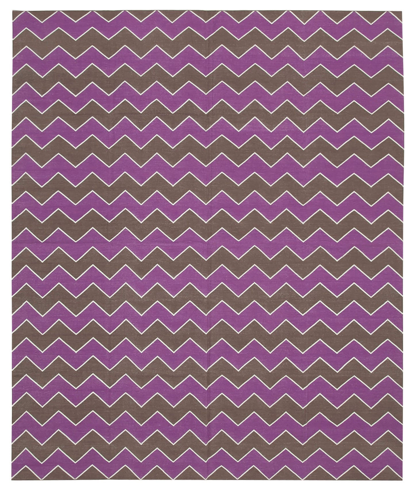 8x10 Purple Dhurrie Rug - 32579