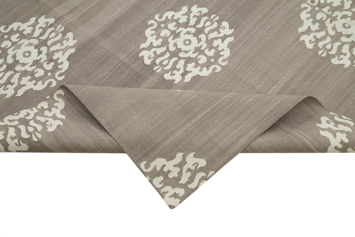 8x10 Brown Dhurrie Rug - 32626