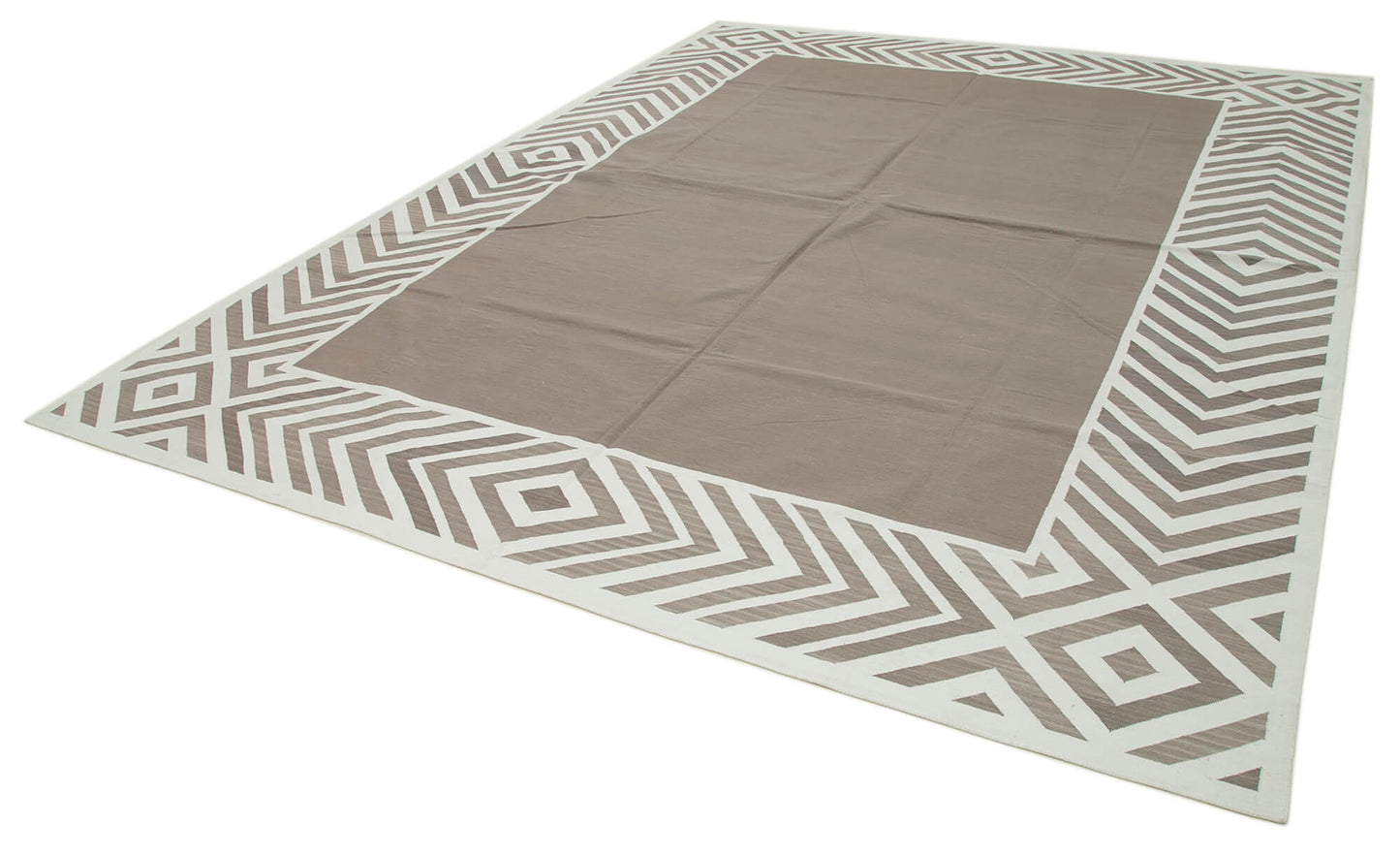 9x12 Brown Dhurrie Rug - 32650