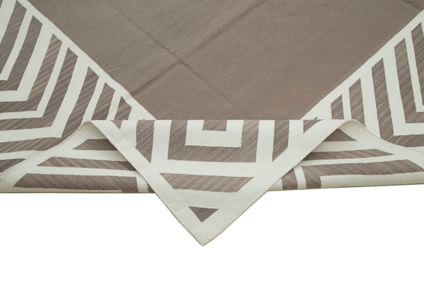 9x12 Brown Dhurrie Rug - 32650