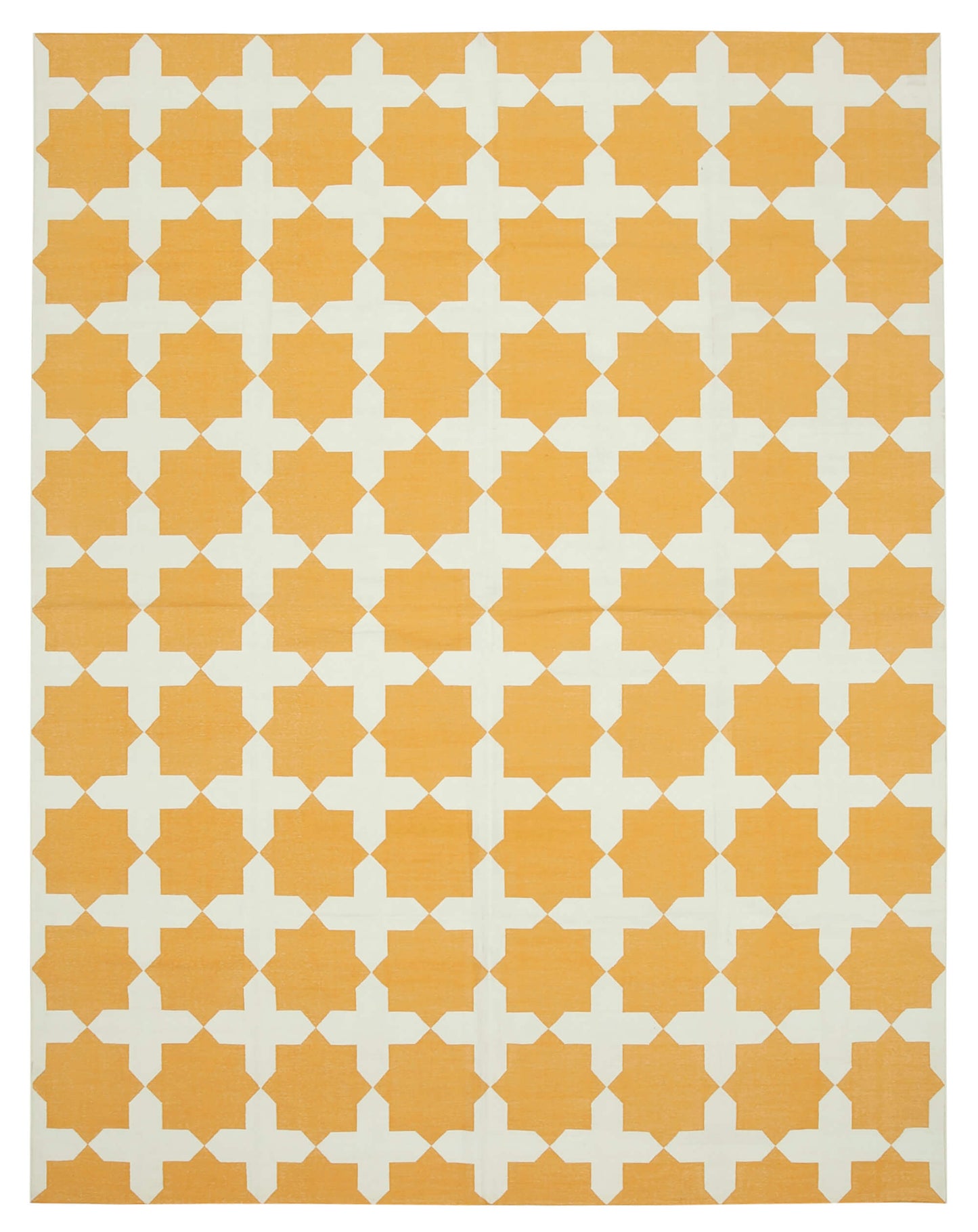 9x12 Yellow Dhurrie Rug - 32682