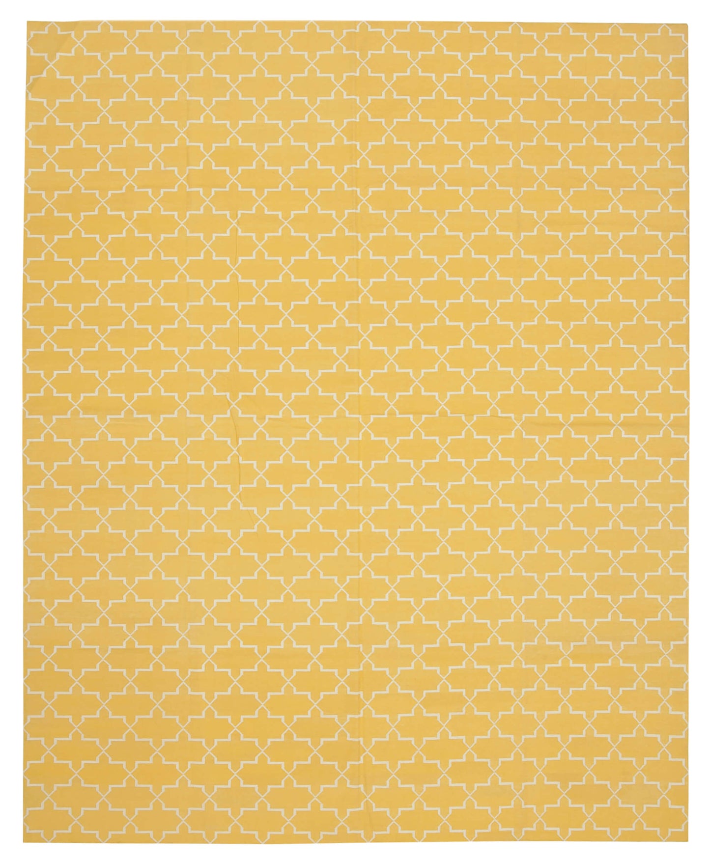 9x12 Yellow Dhurrie Rug - 32704