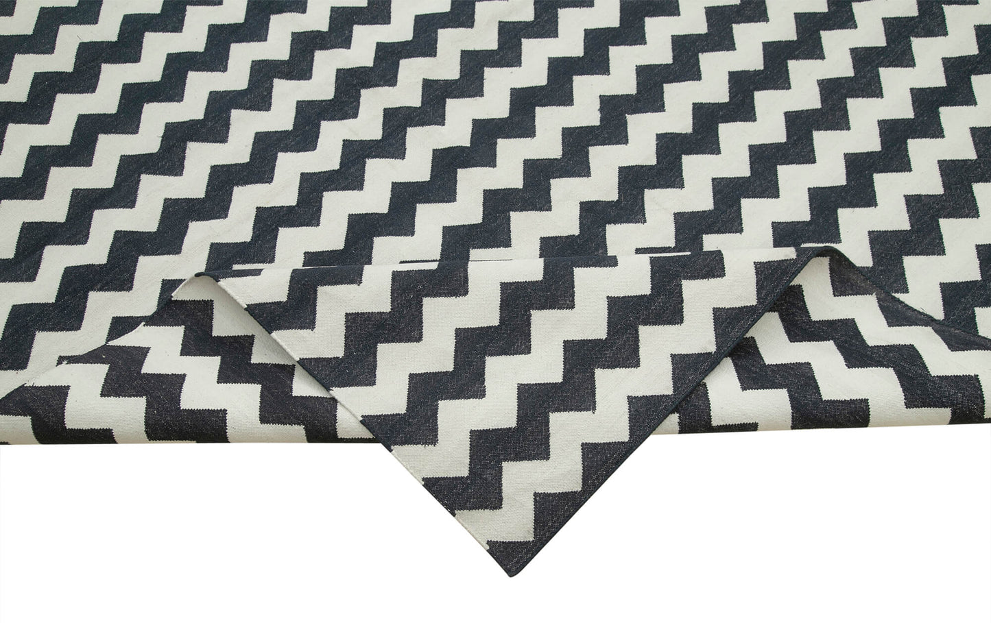 10x14 Black Dhurrie Rug - 32707