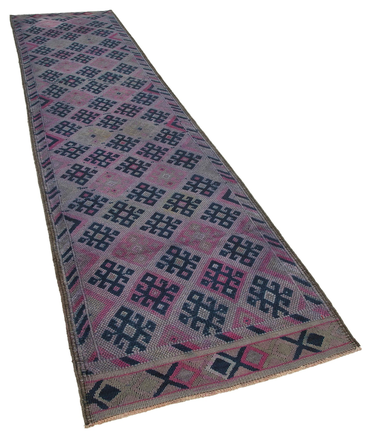 3x13 Purple Boho Runner Rugs - 32752
