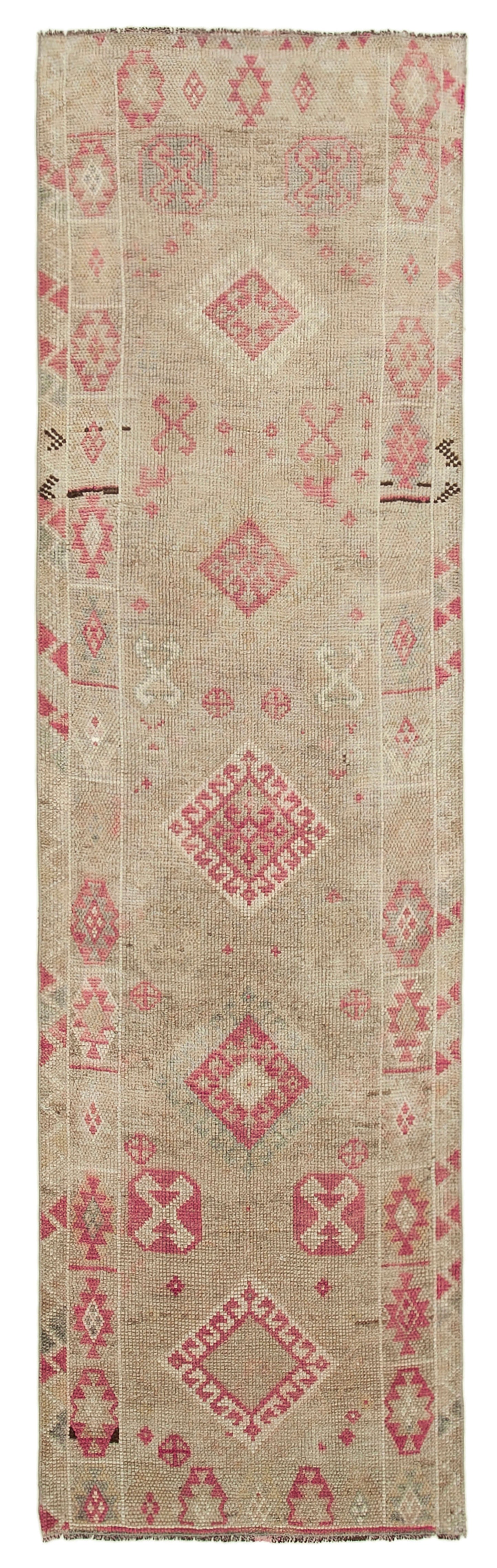 3x10 Beige Boho Runner Rugs - 32799